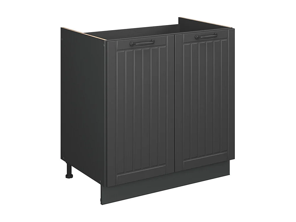 Meuble bas sous-évier gris foncé 80x51.6x82 fame-line