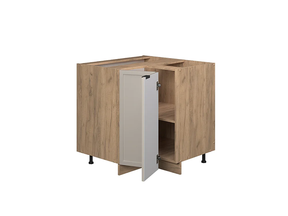 Armario de esquina grisbeige 80.5x51.6x82 fame-line
