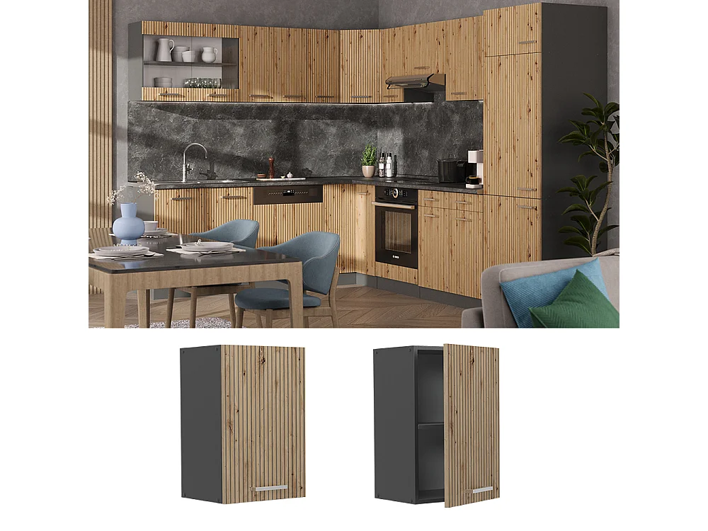 Pensile da cucina rovere artigianale 40x31x60 r-line