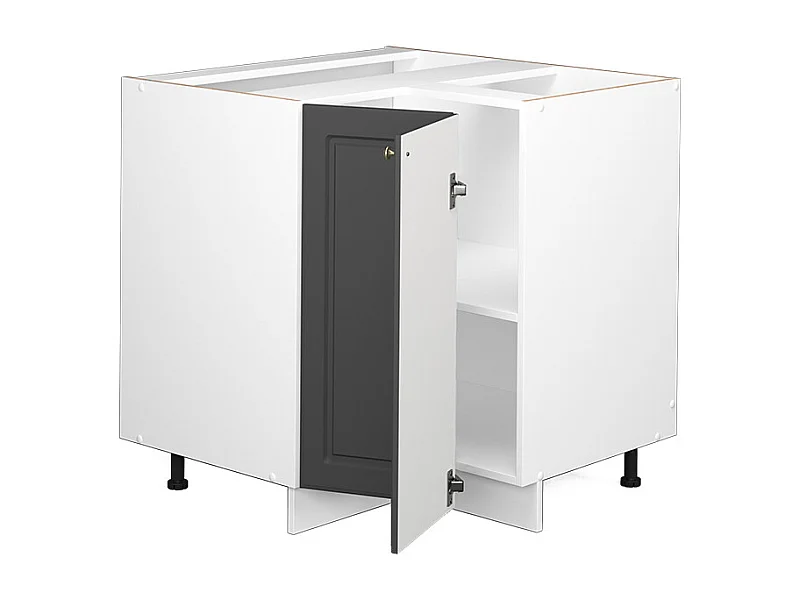 Armario de esquina antracita-oro 80.5x60x82 fame-line