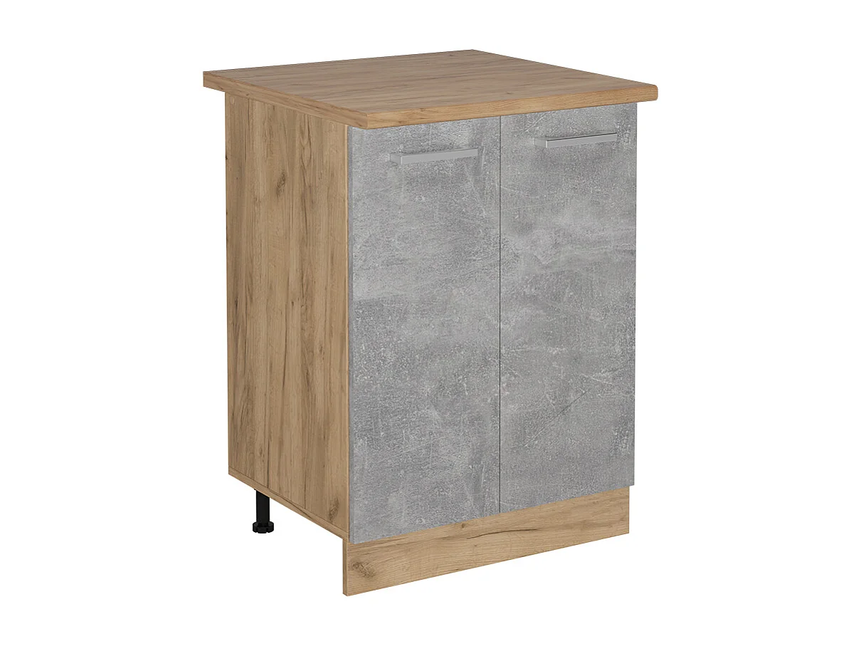 Meuble bas de cuisine béton 60x60x81.6 r-line