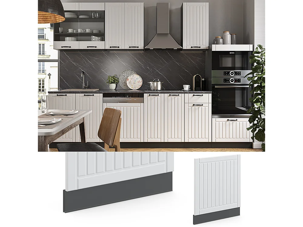 Panel frontal blanco casa de campo 60x1.6x67.4 fame-line