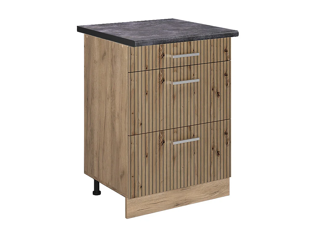 Meuble cuisine chêne artisan 60x60x81.6 r-line