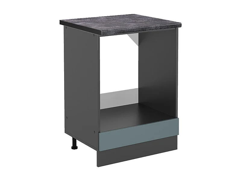 Meuble pour four bleu-gris 60x60x81.6 r-line