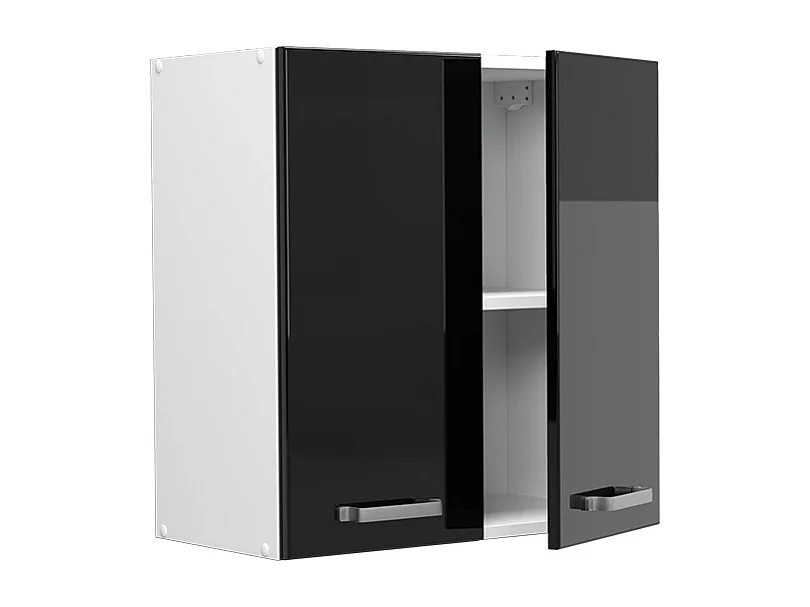 Armario colgante negro brillo intenso 60x31x60 r-line