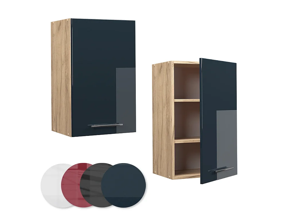 Pensile da cucina blu scuro lucido 45x34.1x72 fame-line