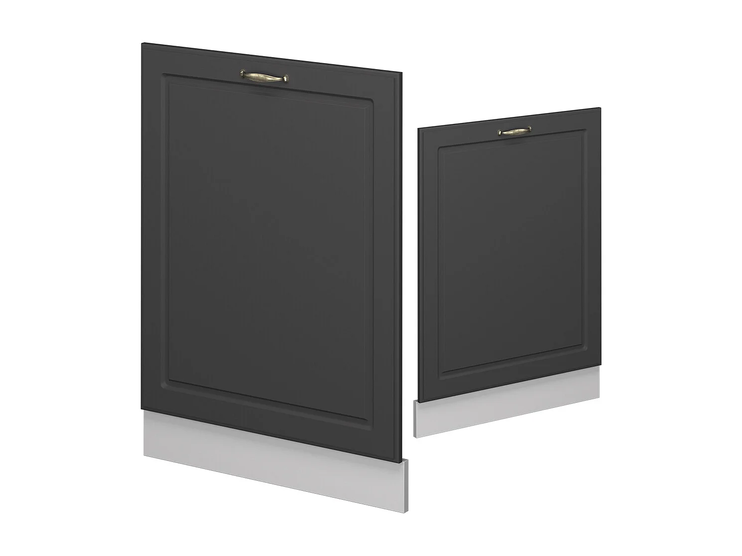 Panel frontal del lavavajillas antracita-oro 60x1.6x81.8 fame-line