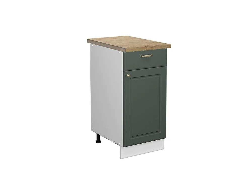Kitchen base cabinet green-gold country house 40x60x82 fame-line