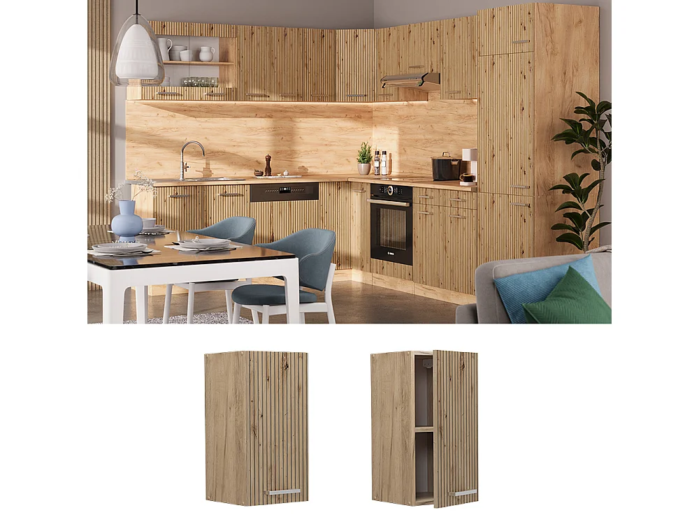 Armario colgante roble artesanal 30x31x60 r-line