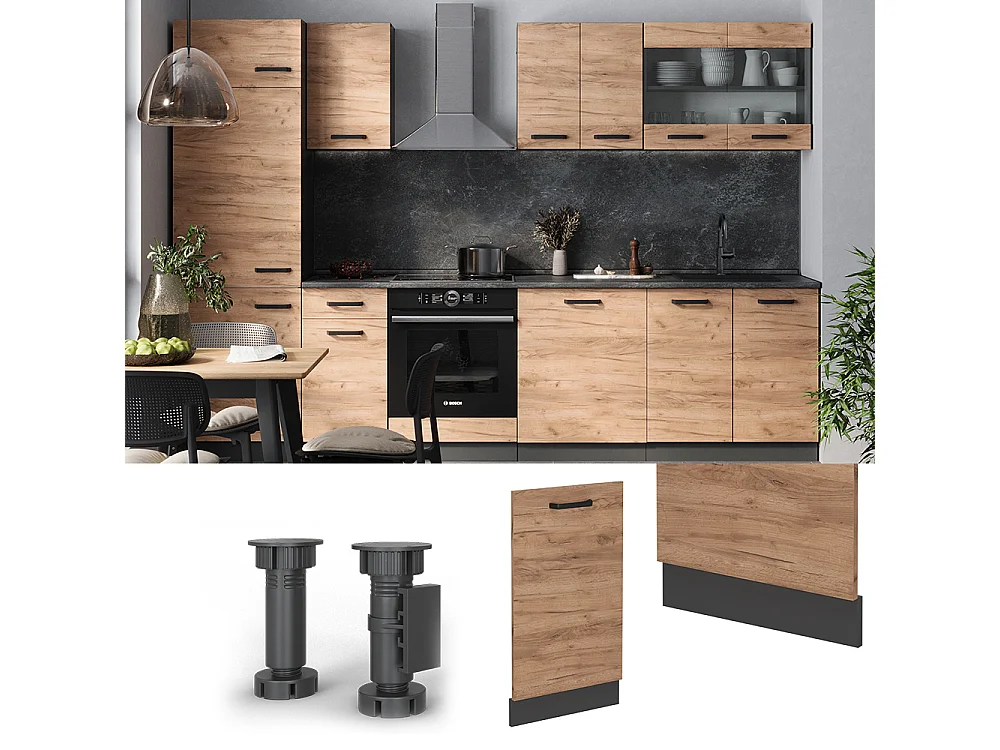 Pannello frontale quercia dorata 45x1.6x81.8 r-line