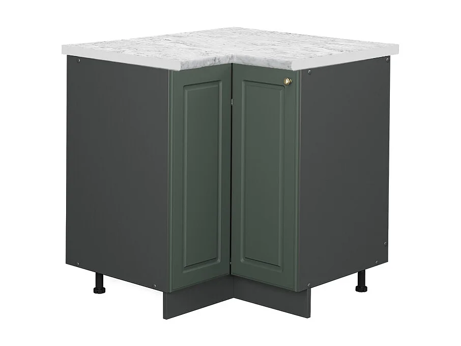 Mobile ad angolo cucina verde-oro country house 80.5x60x82 fame-line