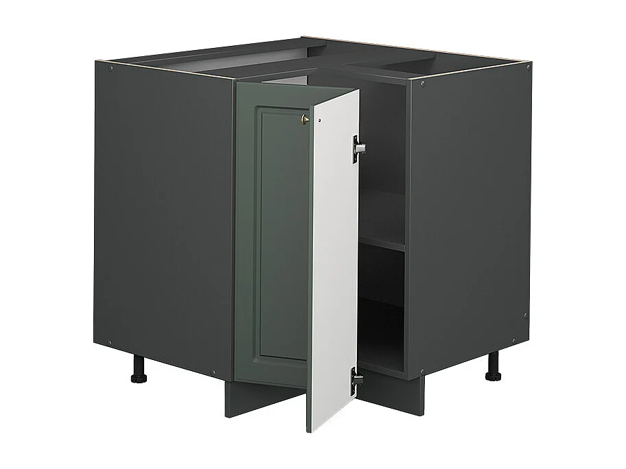 Mobile ad angolo cucina verde-oro country house 80.5x60x82 fame-line