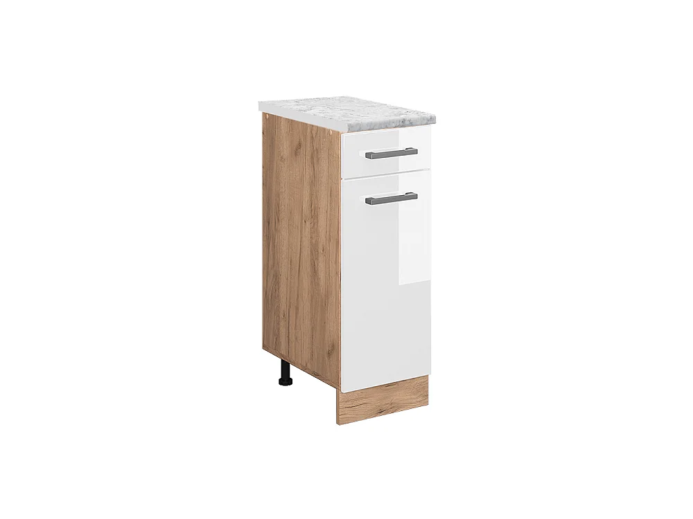 Mobiletto base per cucina bianco lucido 30x60x81.6 r-line