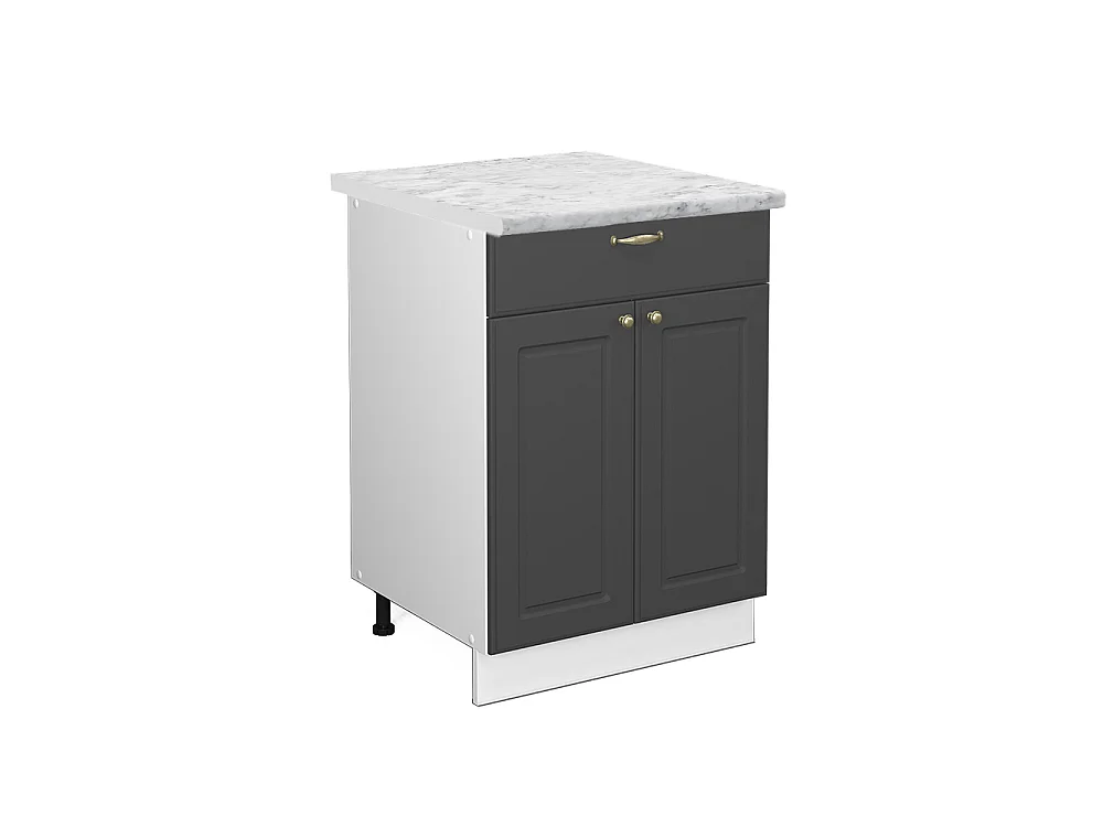 Mobiletto base per cucina antracite-oro 60x60x82 fame-line