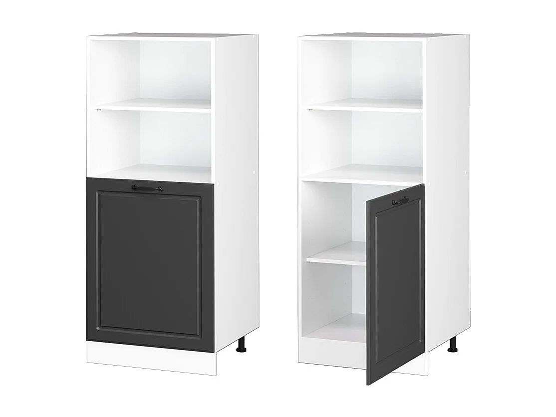 Meuble pour four anthracite campagne 60x57x143 r-line