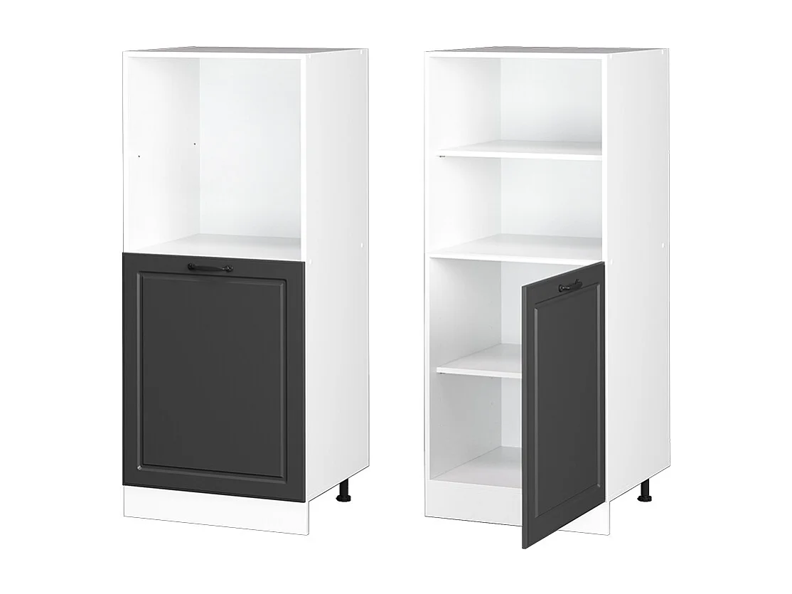 Meuble pour four anthracite campagne 60x57x143 r-line