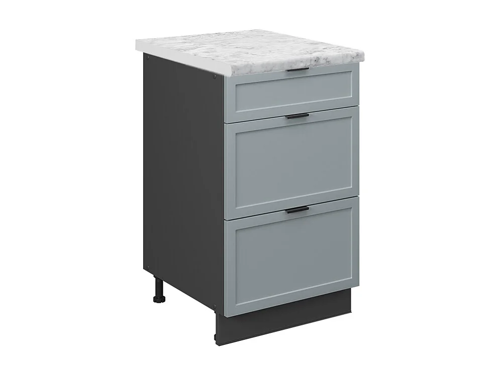 Meuble cuisine bleu clair-gris 50x60x82 fame-line