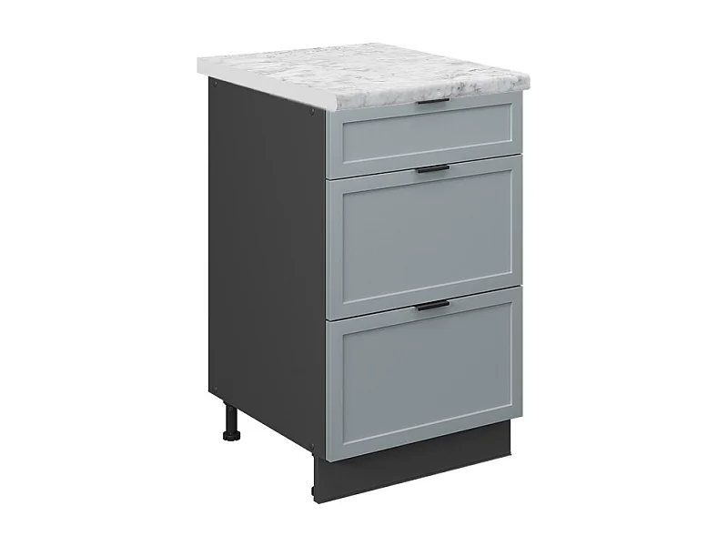 Meuble cuisine bleu clair-gris 50x60x82 fame-line