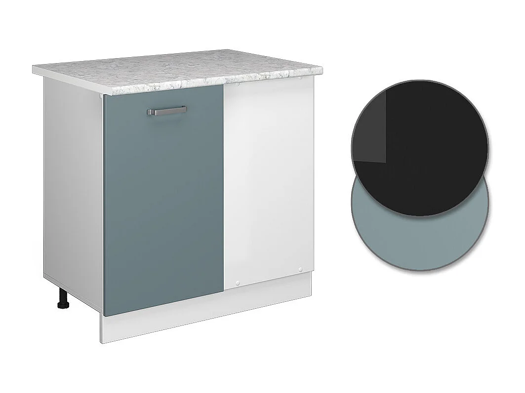 Armario de esquina gris azulado 86x60x81.6 r-line