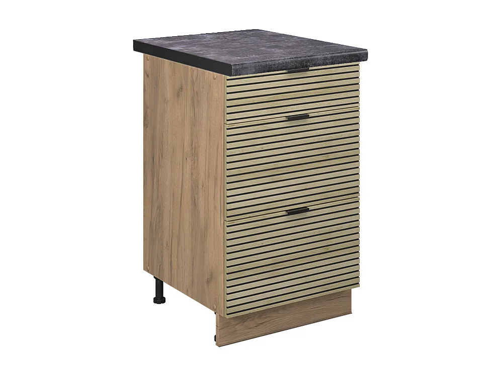 Meuble cuisine panneau en chêne 50x60x82 fame-line