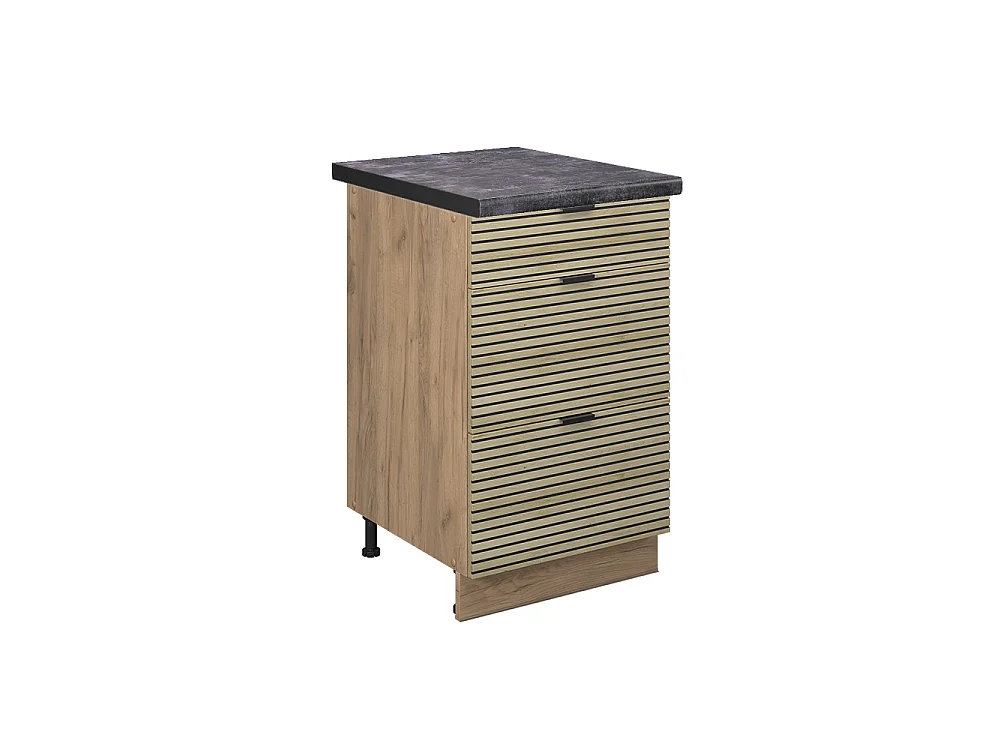 Meuble cuisine panneau en chêne 50x60x82 fame-line