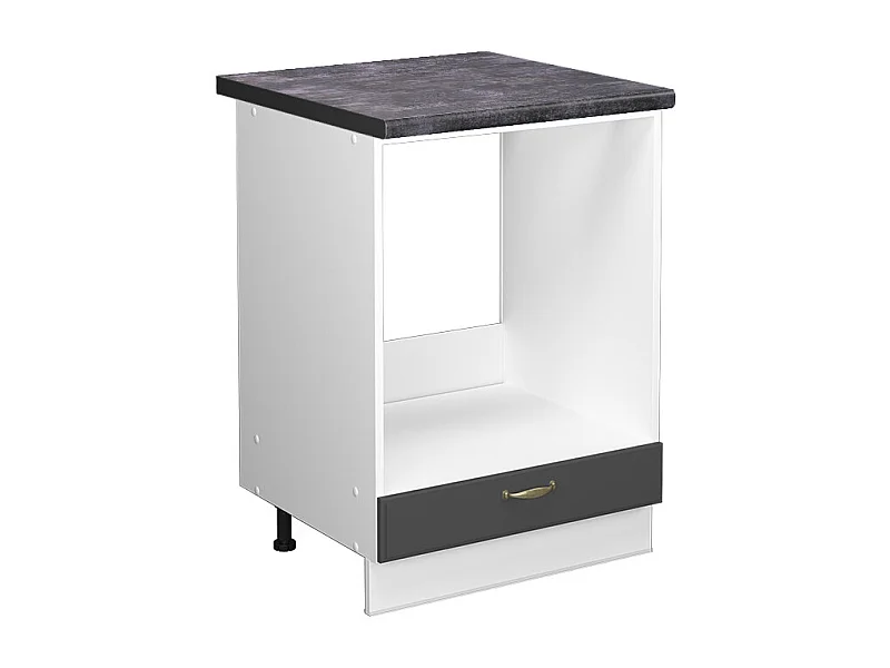 Armario para horno empotrado antracita-oro 60x60x82 fame-line