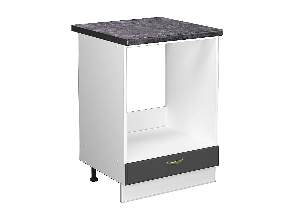 Meuble pour four anthracite-or 60x60x82 fame-line