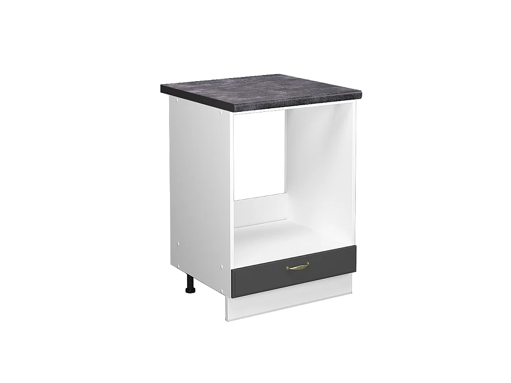 Meuble pour four anthracite-or 60x60x82 fame-line
