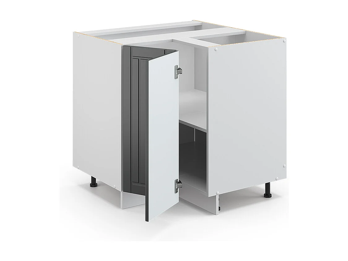 Mobile ad angolo cucina antracite casa di campagna 80.5x60x82 fame-line