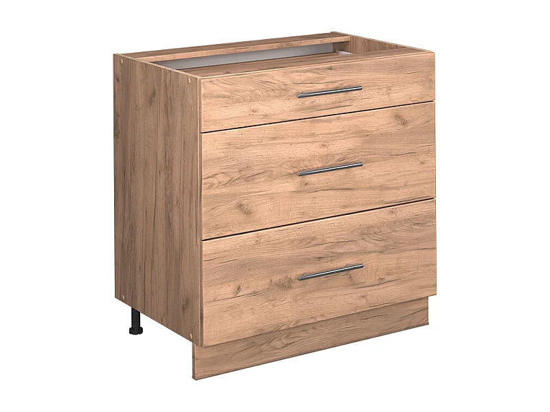 Mueble bajo de cocina roble dorado 80x51.6x82 fame-line