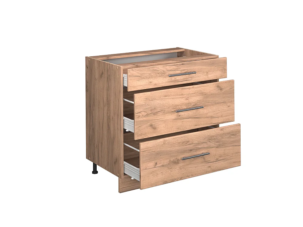 Køkkenskab gold power oak 80x51.6x82 fame-line