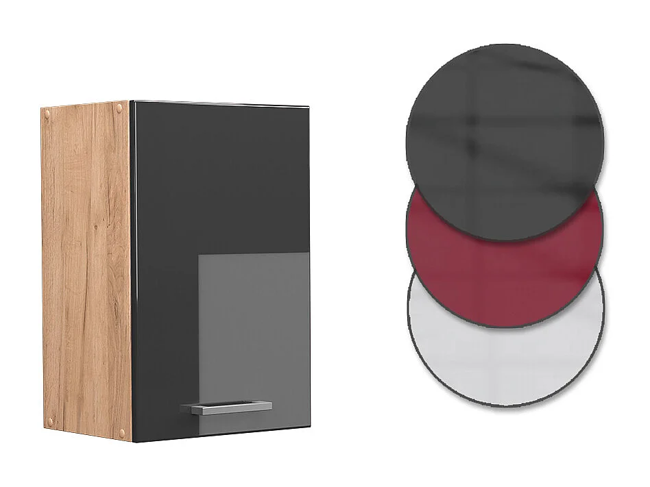 Armario colgante antracita alto brillo 40x31x60 r-line