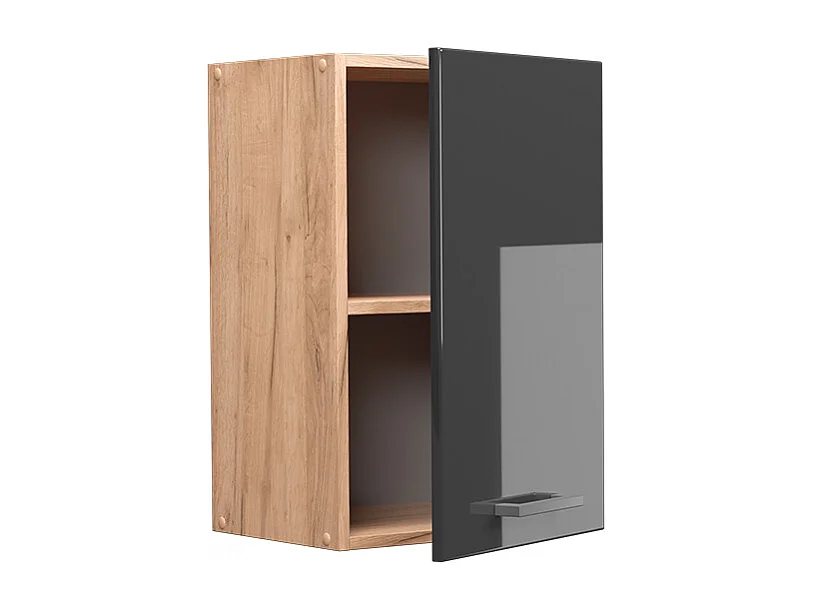 Elément haut de cuisine anthracite haute brillance 40x31x60 r-line