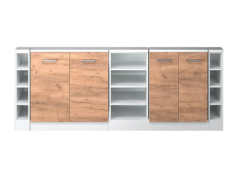 Küchenschrank für Dachschrägen goldkraft eiche 210x46x81.6 r-line