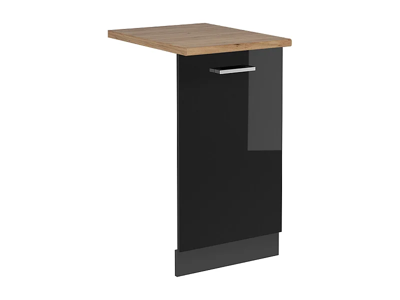 Pannello frontale della lavastoviglie nero lucido 45x1.6x81.8 r-line