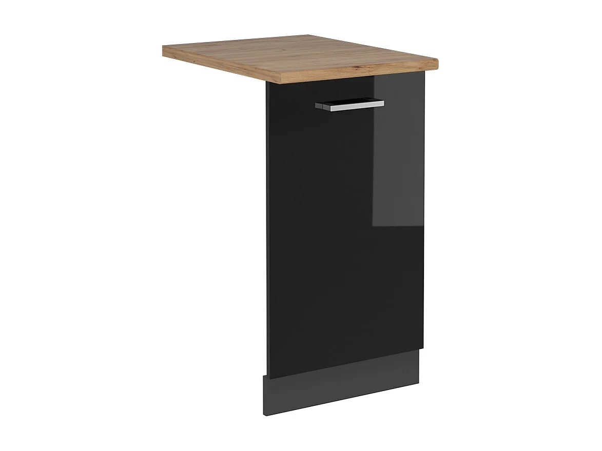 Panel frontal del lavavajillas negro brillo intenso 45x1.6x81.8 r-line