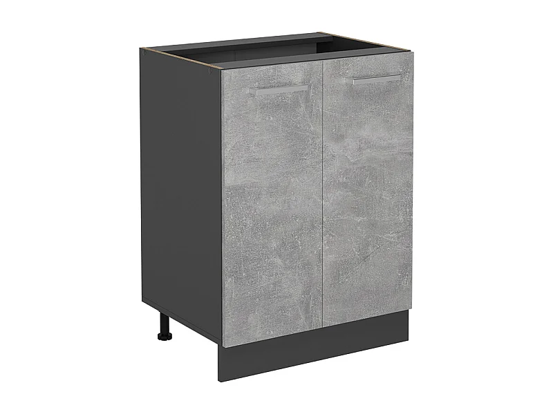 Mueble bajo de cocina hormigón 60x46x81.6 r-line