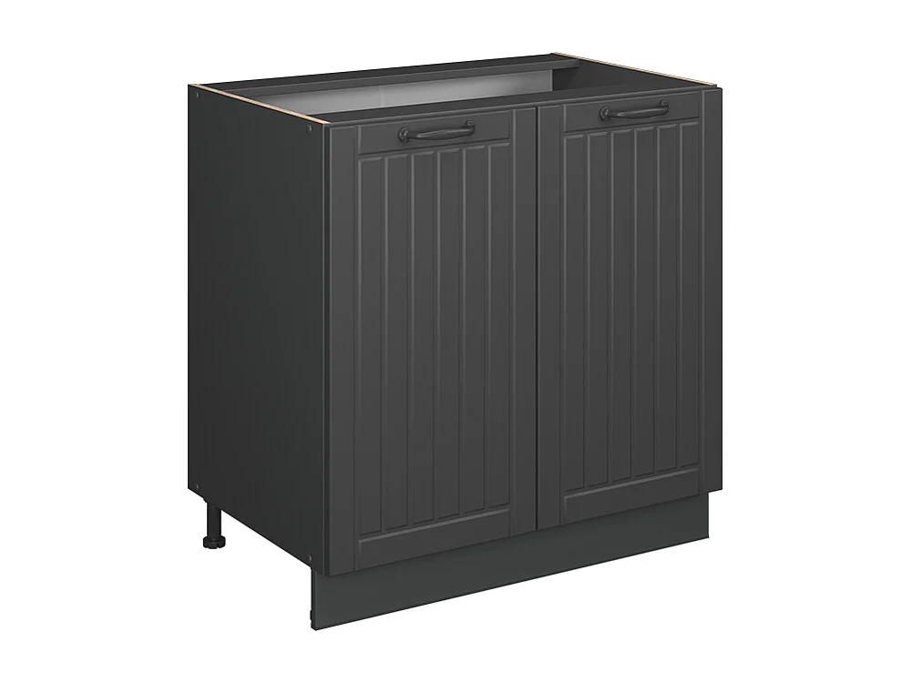 Meuble bas sous-évier gris foncé 80x60x82 fame-line