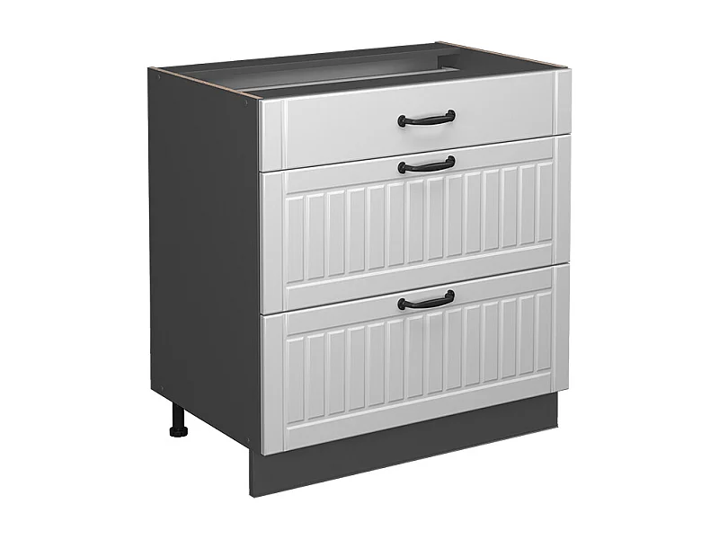 Mueble bajo de cocina blanco casa de campo 80x51.6x82 fame-line