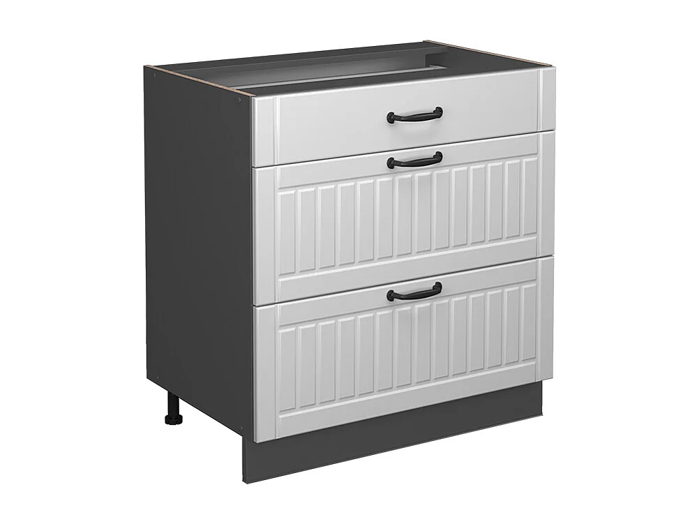 Meuble cuisine blanc campagne 80x51.6x82 fame-line