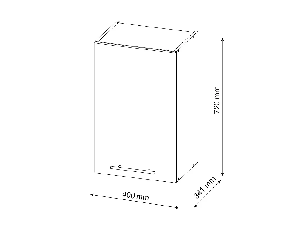 Pensile da cucina antracite-oro 40x34.1x72 fame-line