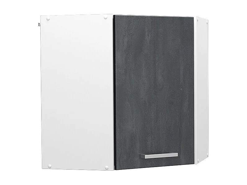 Armario colgante de esquina hormigón negro 57x34.1x60 r-line