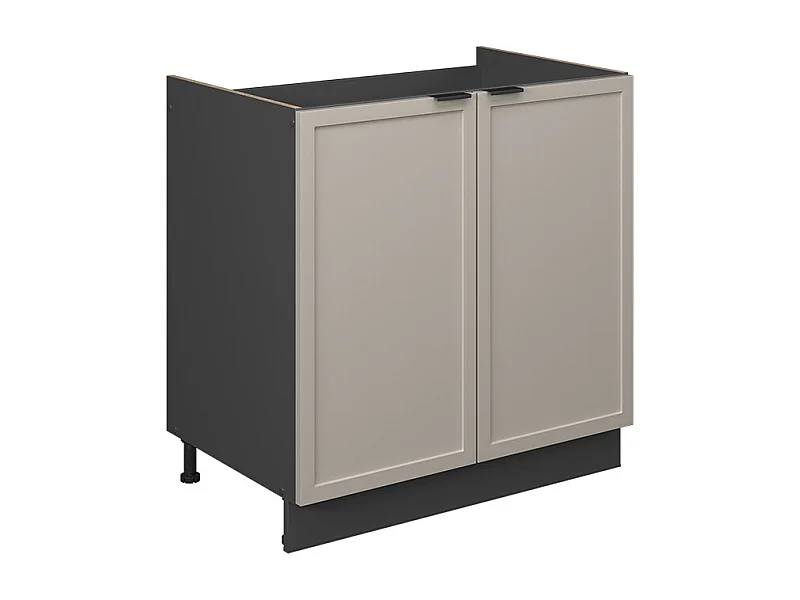 Meuble bas sous-évier grisbeige 80x60x82 fame-line