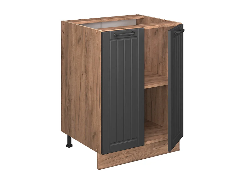 Keukenonderkast donkergrijs 60x60x82 fame-line