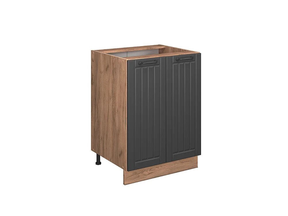 Meuble bas de cuisine gris foncé 60x60x82 fame-line