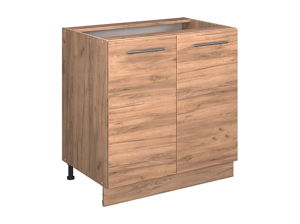 Mueble bajo de cocina roble dorado 80x51.6x82 fame-line