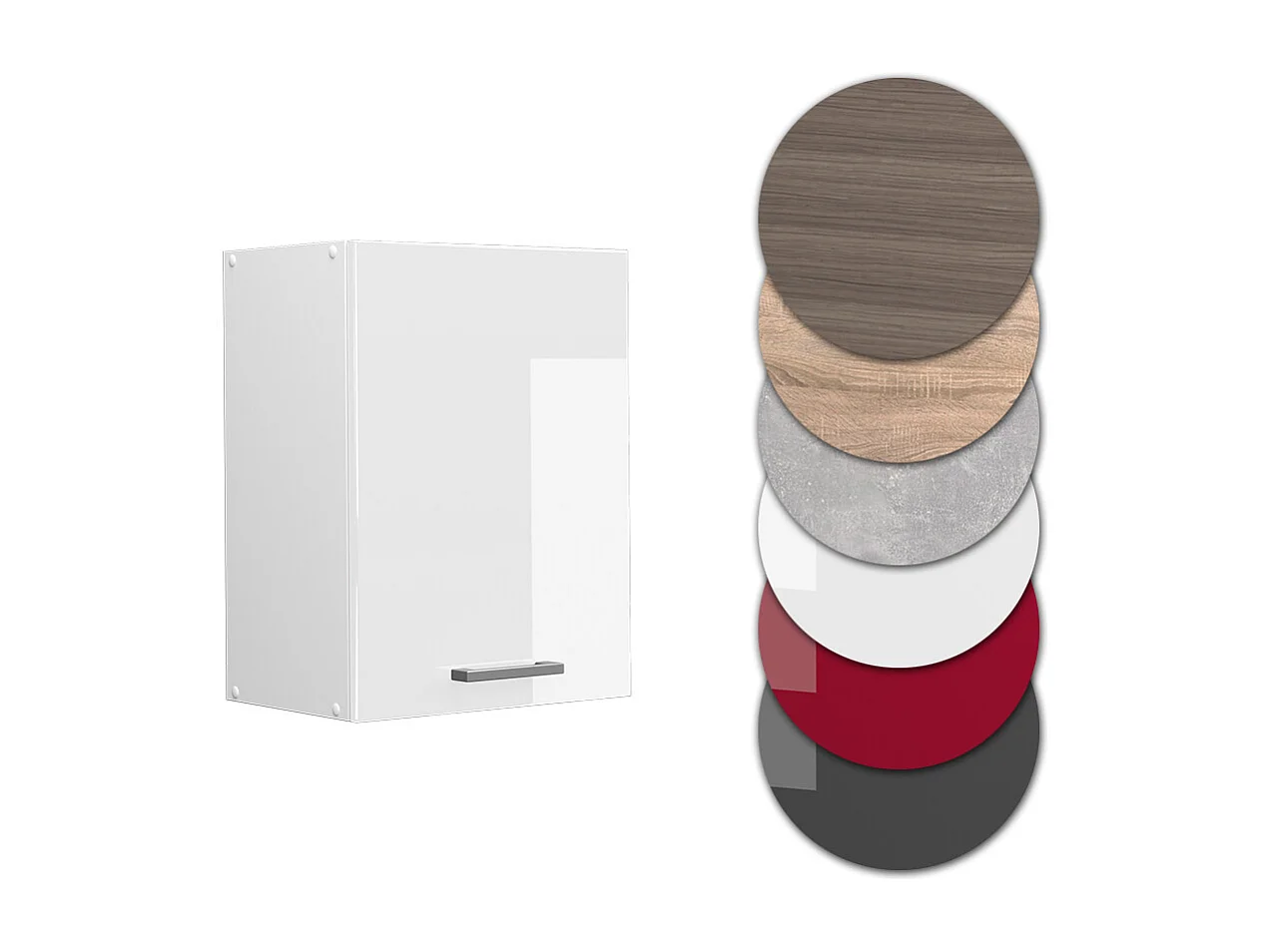 Armario colgante blanco alto brillo 45x31x60 r-line