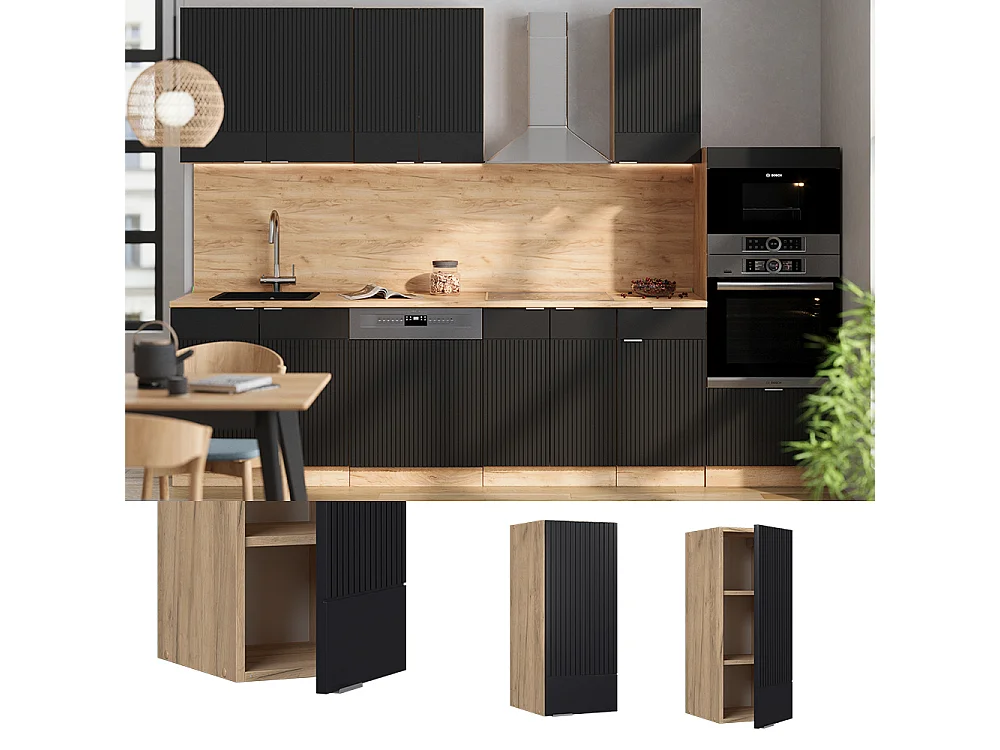 Armario colgante rayas negras 30x34.1x72 fame-line