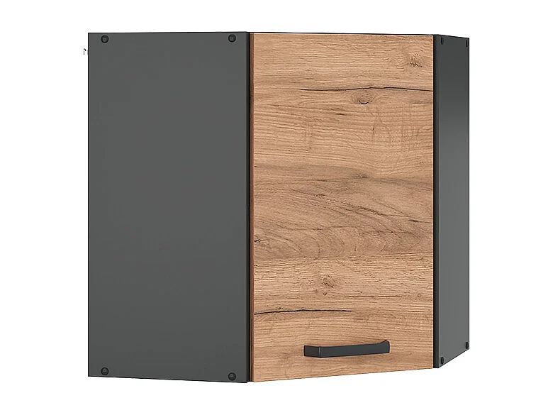 Armario colgante de esquina roble dorado 57x34.1x60 r-line