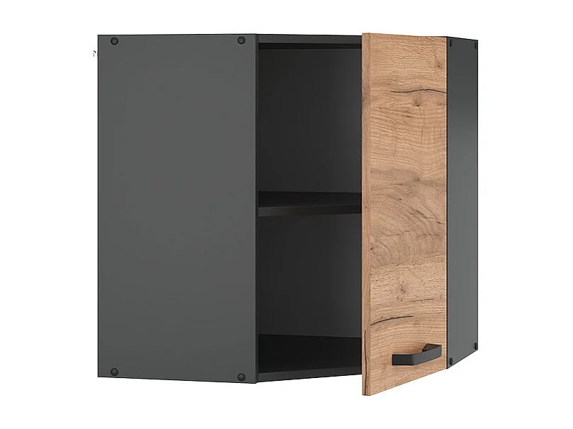 Armario colgante de esquina roble dorado 57x34.1x60 r-line